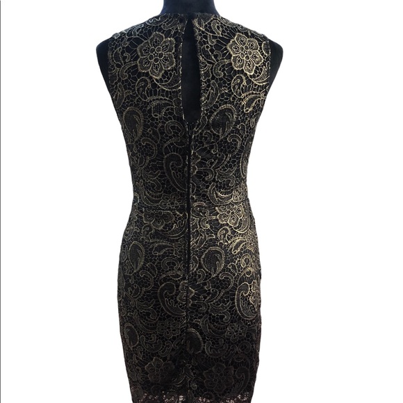 Bisou Bisou Tight Bodycon Little Black Lace Dress size 6 - Picture 8 of 15